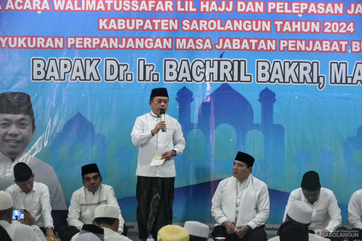 29 Mei 2024 - Walimatussafar Lil Hajj Dan Pelepasan Jamaah Calon Haji Kabupaten Sarolangun Tahun 2024 Di Rumah Dinas Bupati Sarolangun