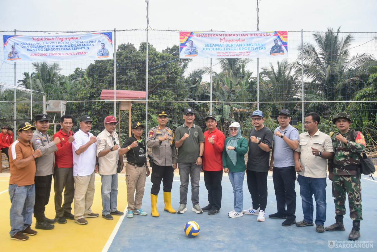 26 Juli 2025 - Pembukaan Turnamen Semi Open Voly di Lapangan Moneng Janggut Desa Sepintun