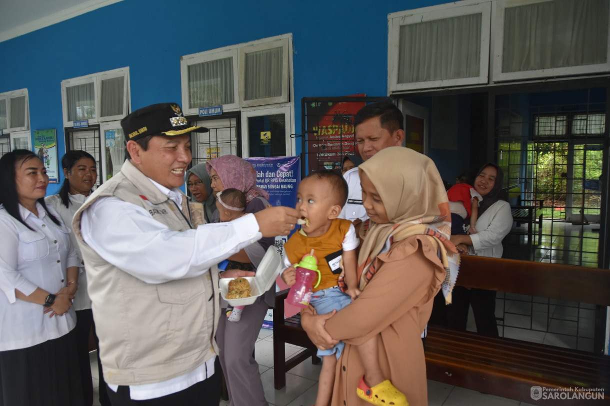 6 Desember 2023 - Memberikan Bantuan Penanganan Stunting Di Puskesmas Sungai Baung Kecamatan Sarolangun