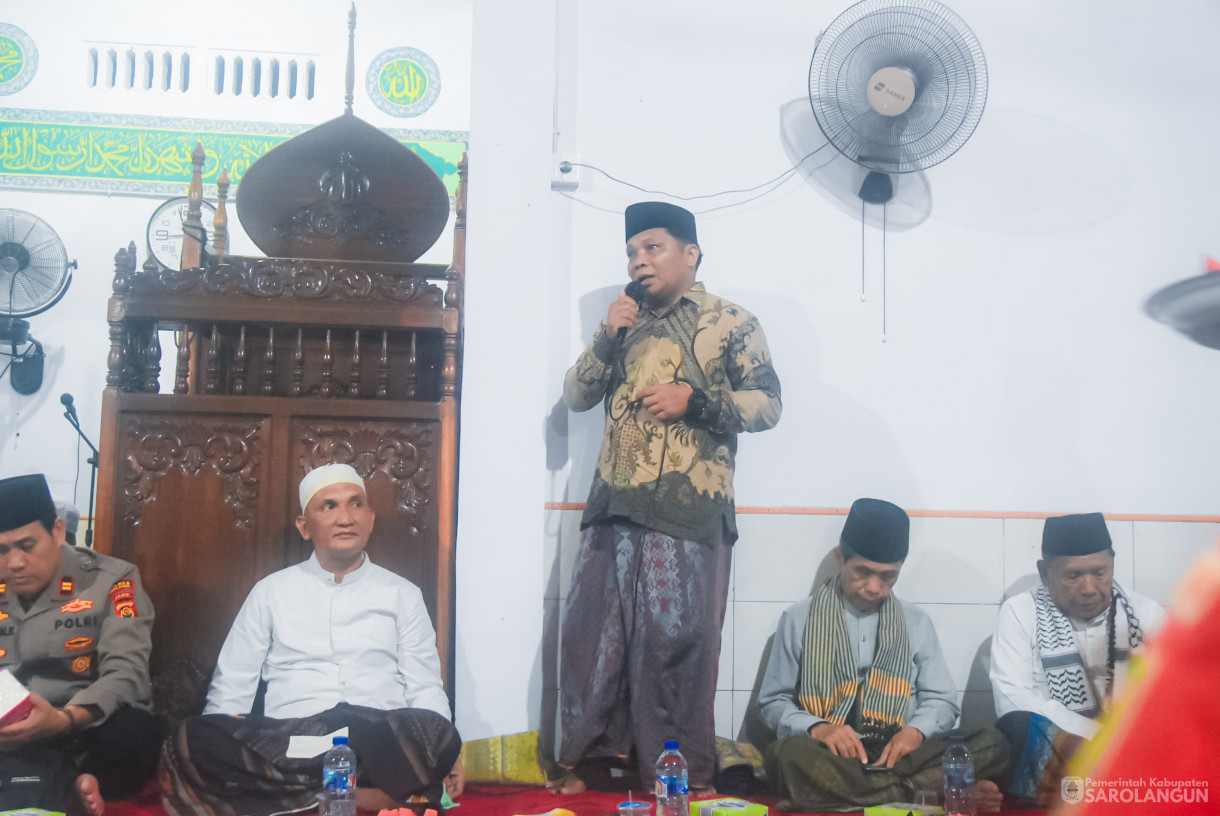 25 Maret 2025 -&nbsp;Buka Bersama Di Kediaman Anggota DPRD Dapil IV Bapak H. Tabroni, Dilanjutkan Safari Ramadhan di Masjid Al Muhajirin Desa Pekan Gedang Kecamatan Batang Asai
