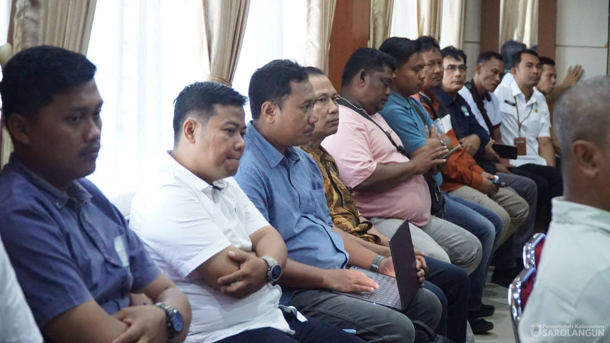 25 Februari 2026 Rapat Bersama Pimpinan Perusahaan Dalam Rangka Pembinaan Usaha Perkebunan di Ruang Pola Utama Kantor Bupati Sarolangun