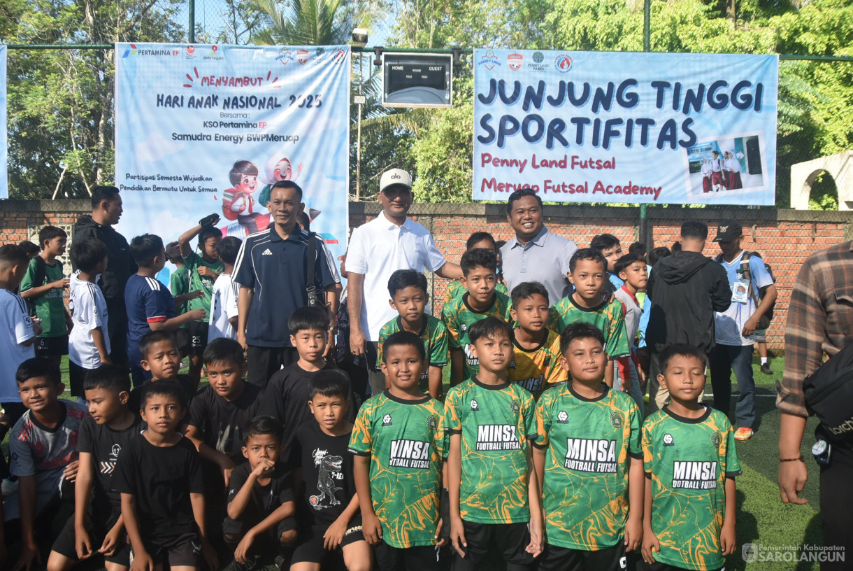 15 Juni 2025 -&nbsp;Pembukaan Turnamen Futsal Tingkat SD seKabupaten Sarolangun