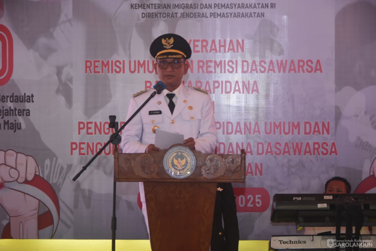 17 Agustus 2025&nbsp; Pemberian Remisi di Lapas Kelas II B Sarolangun