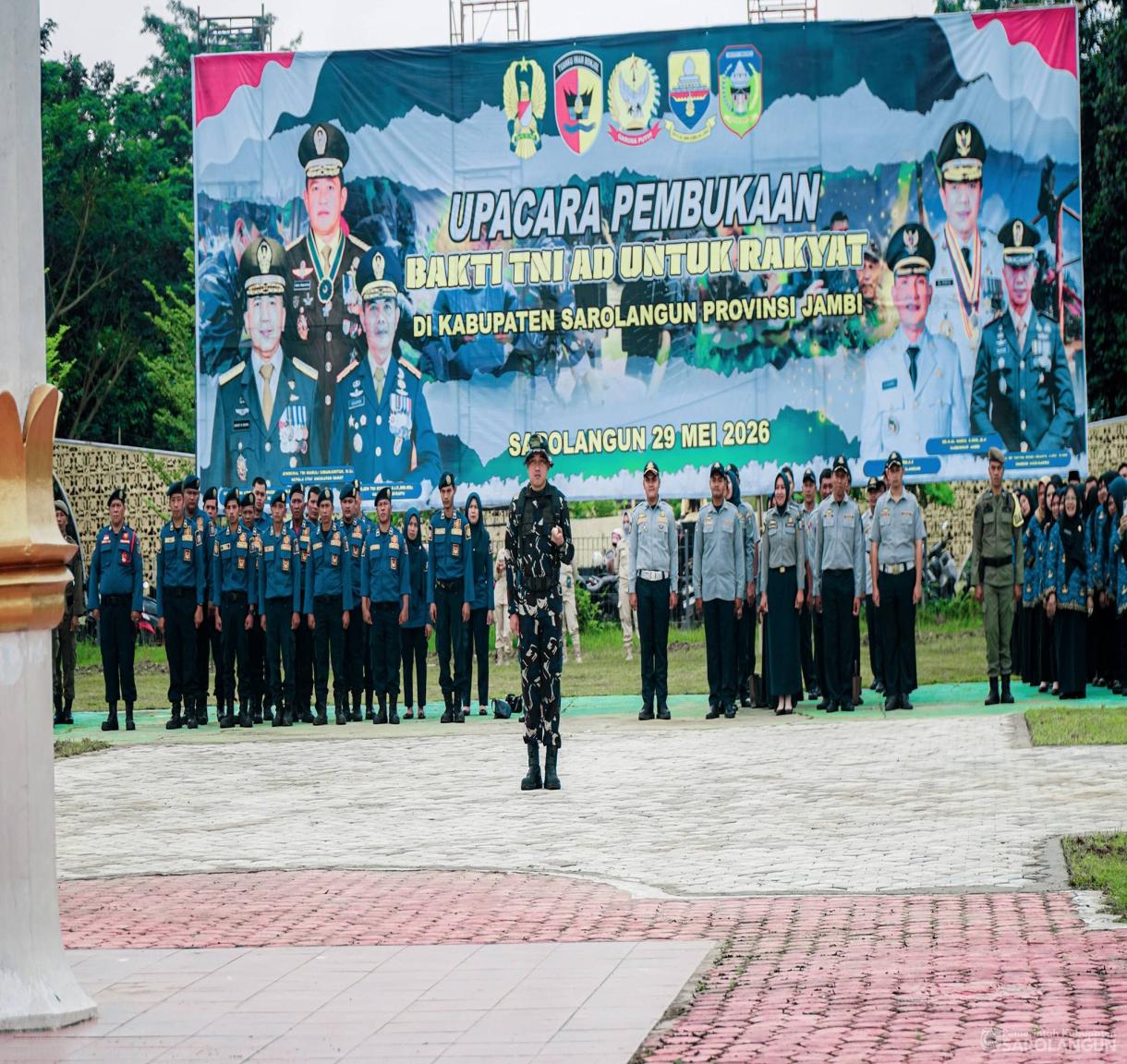 29 Mei 2026 Upacara Pembukaan Karya Bakti Skala Besar TA. 2026 di Lapangan Gunung Kembang Sarolangun&nbsp;