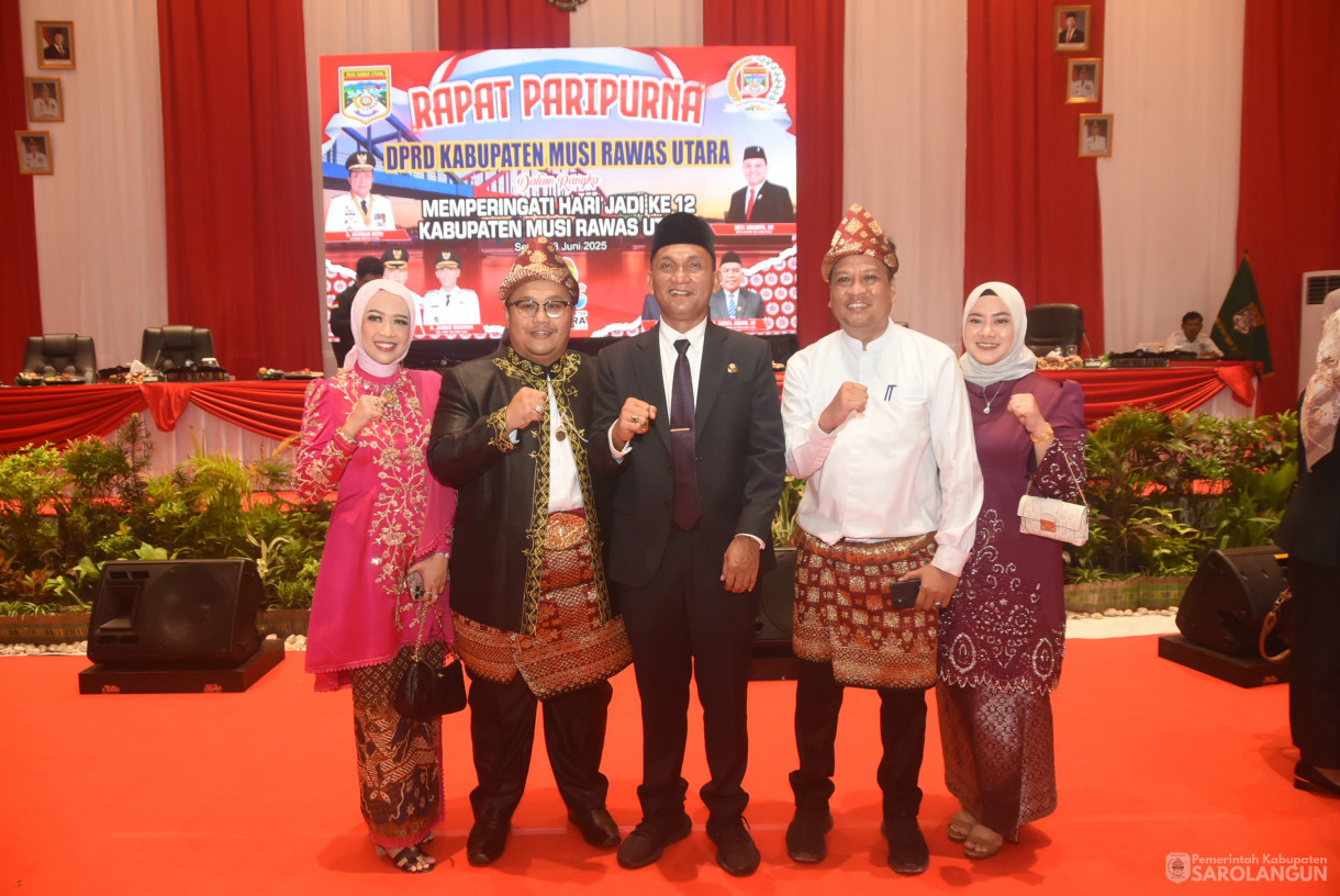 23 Juni 2025 - Menghadiri Rapat Paripurna HUT Kabupaten Musi Rawas Utara