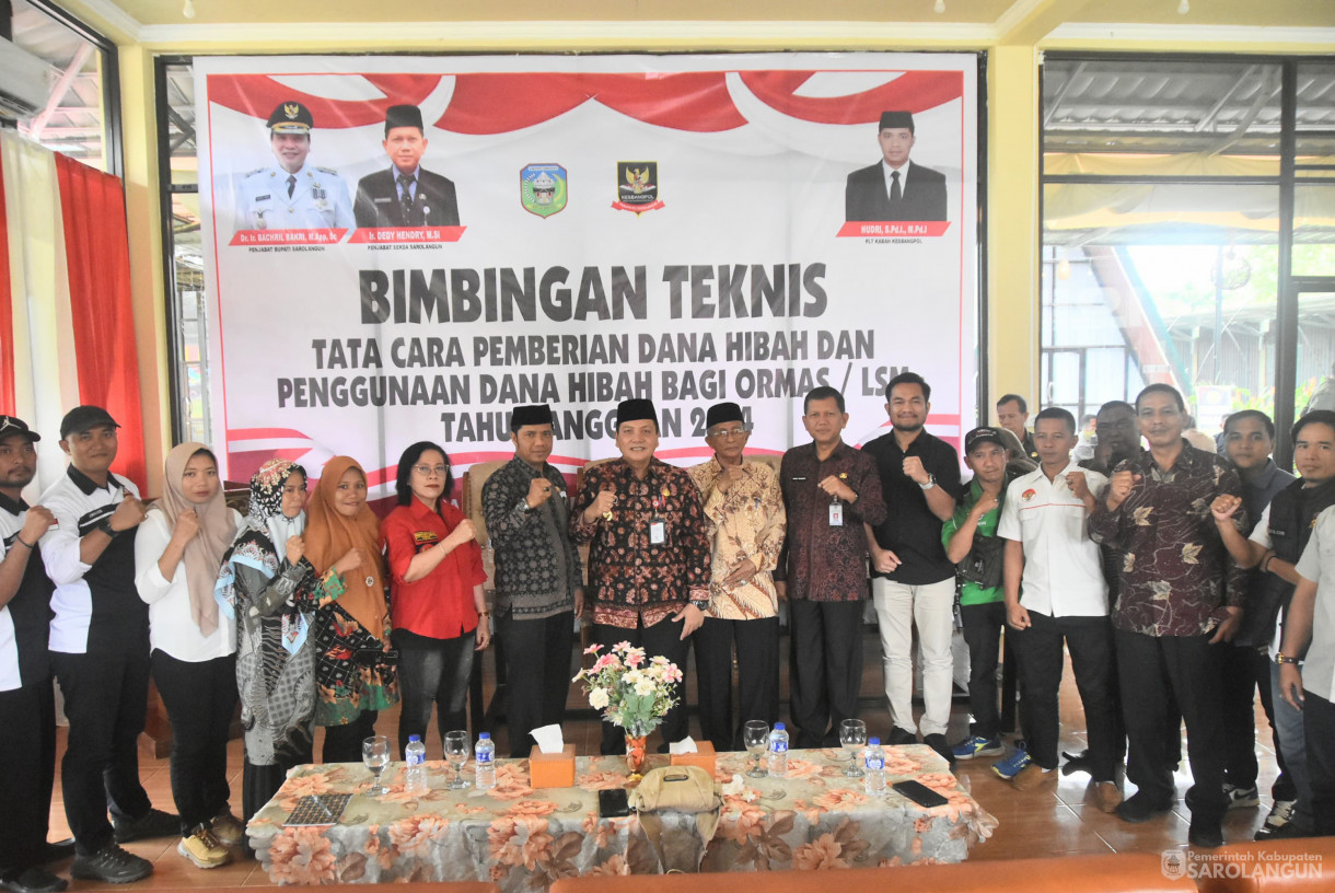 12 September 2024 -&nbsp;Bimbingan Teknis Tata Cara Pemberian Dana Hibah Dan Penggunaan Dana Hibah Bagi Ormas Tahun Anggaran 2024, Bertempat di Aula Saung Bang Raja