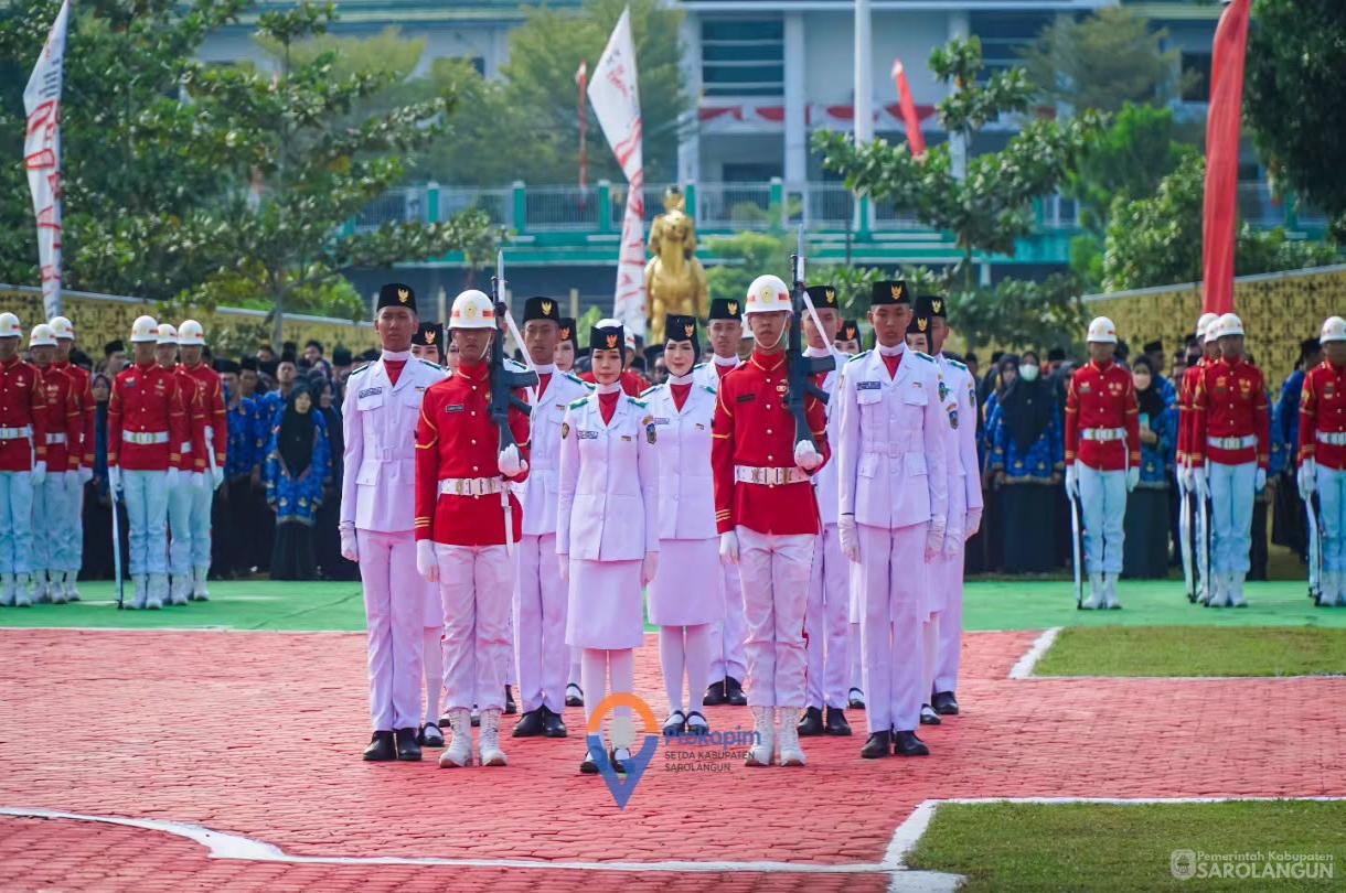 17 Agustus 2026 Upacara Pengibaran Bendera Merah Putih dalam rangka memperingati HUT RI Ke 81 di Lapangan Gunung Kembang Sarolangun