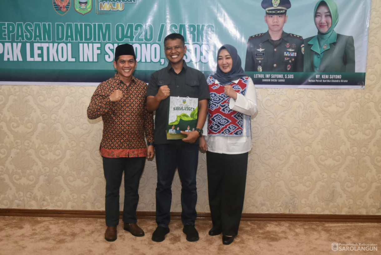 28 Agustus 2025 pelepasan Dandim 0420 Sarko Letkol Inf Suyono S.Sos di Rumah Dinas Bupati Sarolangun