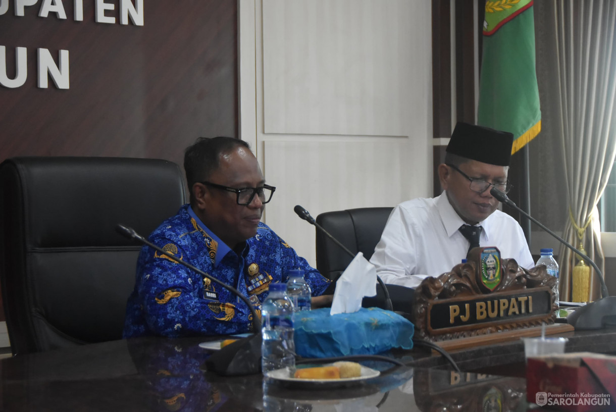 28 Oktober 2024 -&nbsp; Rapat TPID Via Zoom Meeting, Bertempat di Ruang Pola Utama Kantor Bupati Sarolangun