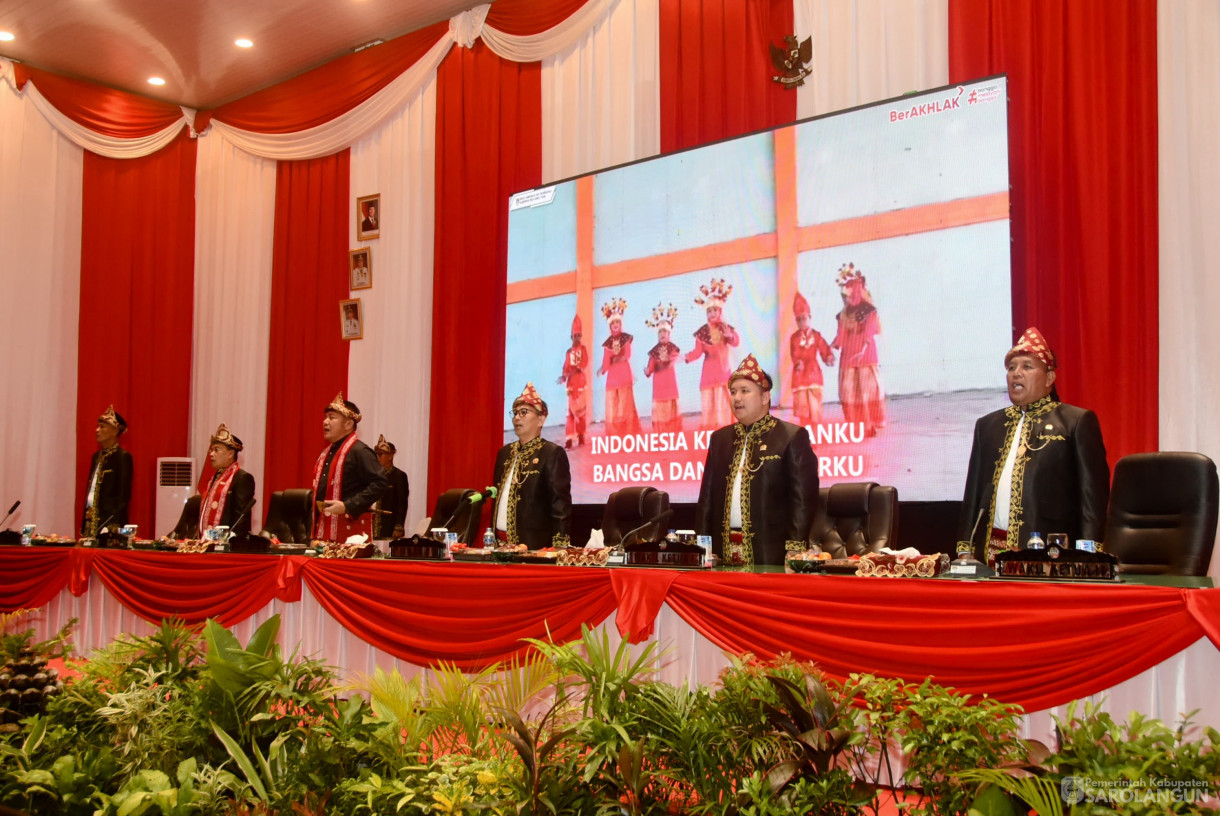 23 Juni 2025 - Menghadiri Rapat Paripurna HUT Kabupaten Musi Rawas Utara