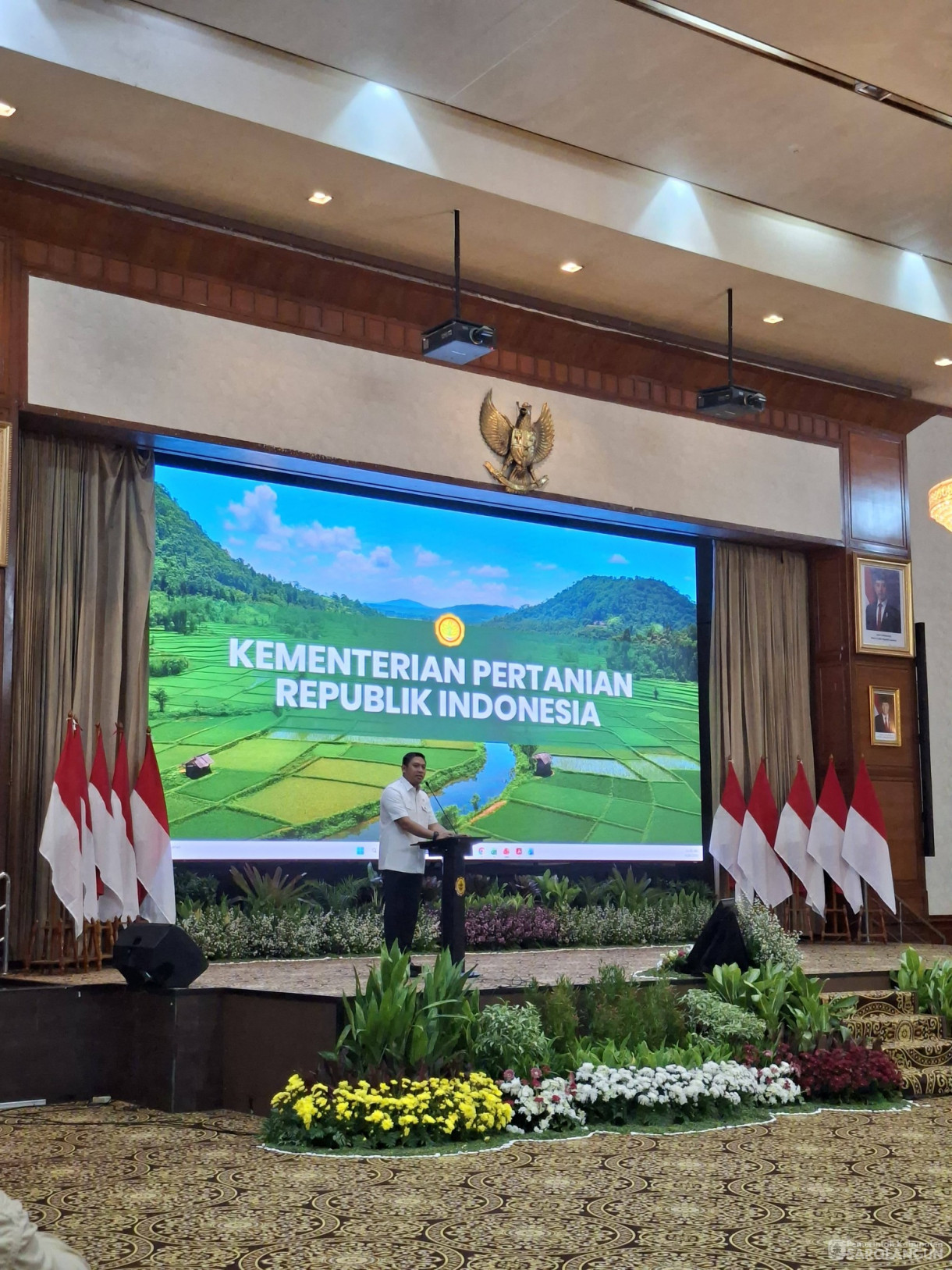20 April 2026 Rakor Nasional tindak lanjut prediksi kekeringan ekstrem 2026 oleh BMKG dan arahan Menteri Pertanian untuk swasembada pangan berkelanjutan di Kantor Pusat Kementan RI
