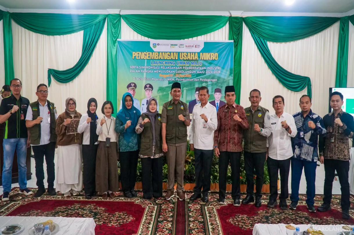 24 Juni 2026 Bupati Sarolangun Menghadiri Launching UMKM MAJU serta Sinkronisasi Pelaksanaan Pemberdayaan Industri dalam Rangka Mewujudkan Sarolangun Maju 2024 sd 2029