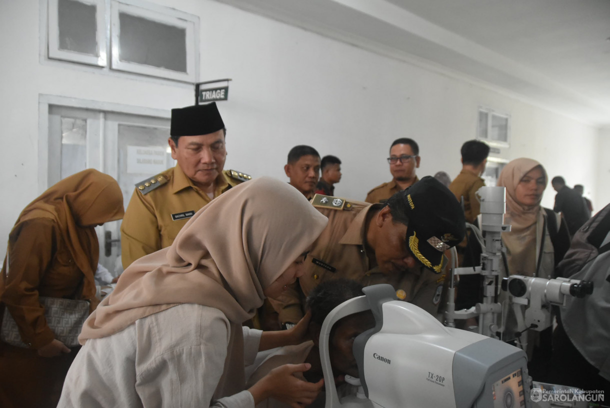 19 Agustus 2024 - Bakti Sosial Operasi Katarak RSUD Prof Dr. H. M Chatib Quzwain Program Bakti Sosial Kementerian Sosial RI Bekerjasama dengan Pemerintah Kab. Sarolangun dan Perhimpunan Dokter Spesialis Mata Indonesia, Bertempat di RSUD Prof Dr. H. M C