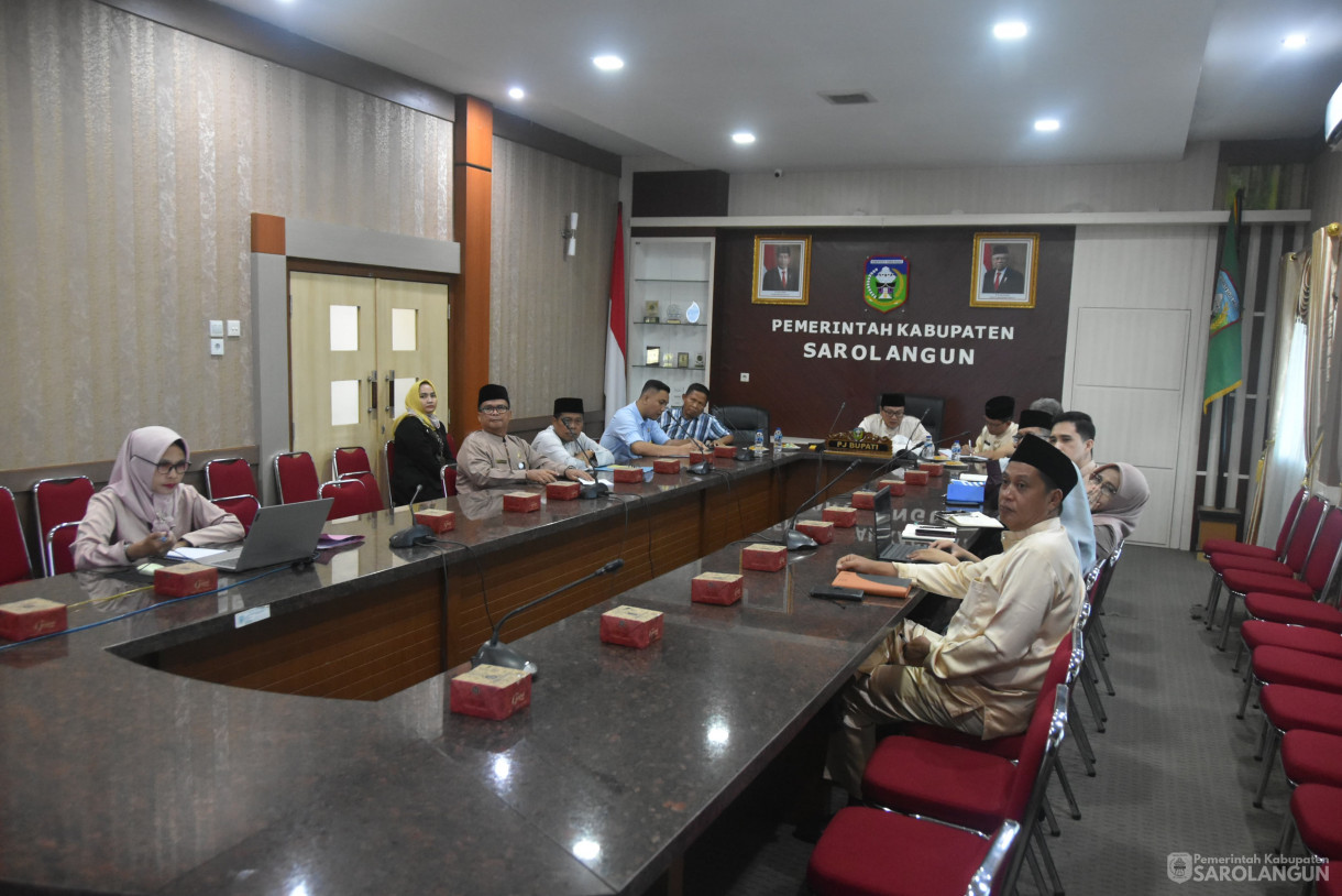 02 Juli 2024 - Rapat TPID Via Zoom Meeting, Bertempat di Ruang Pola Utama Kantor Bupati Sarolangun