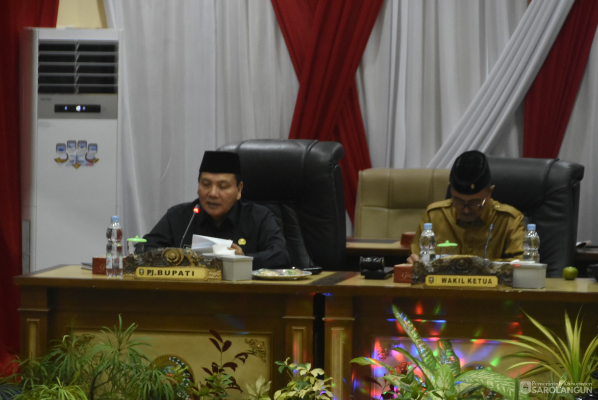 15 Agustus 2024 - Rapat Paripurna Tingkat I Tahap I, Bertempat di Gedung DPRD Kabupaten Sarolangun