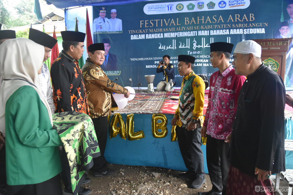 14 Januari 2024 - Festival Bahasa Arab Tingkat Madrasah Aliyah Sekabupaten Sarolangun Dalam Rangka Memperingati Hari Bahasa Arab Sedunia Di Stai Maarif Kecamatan Pelawan