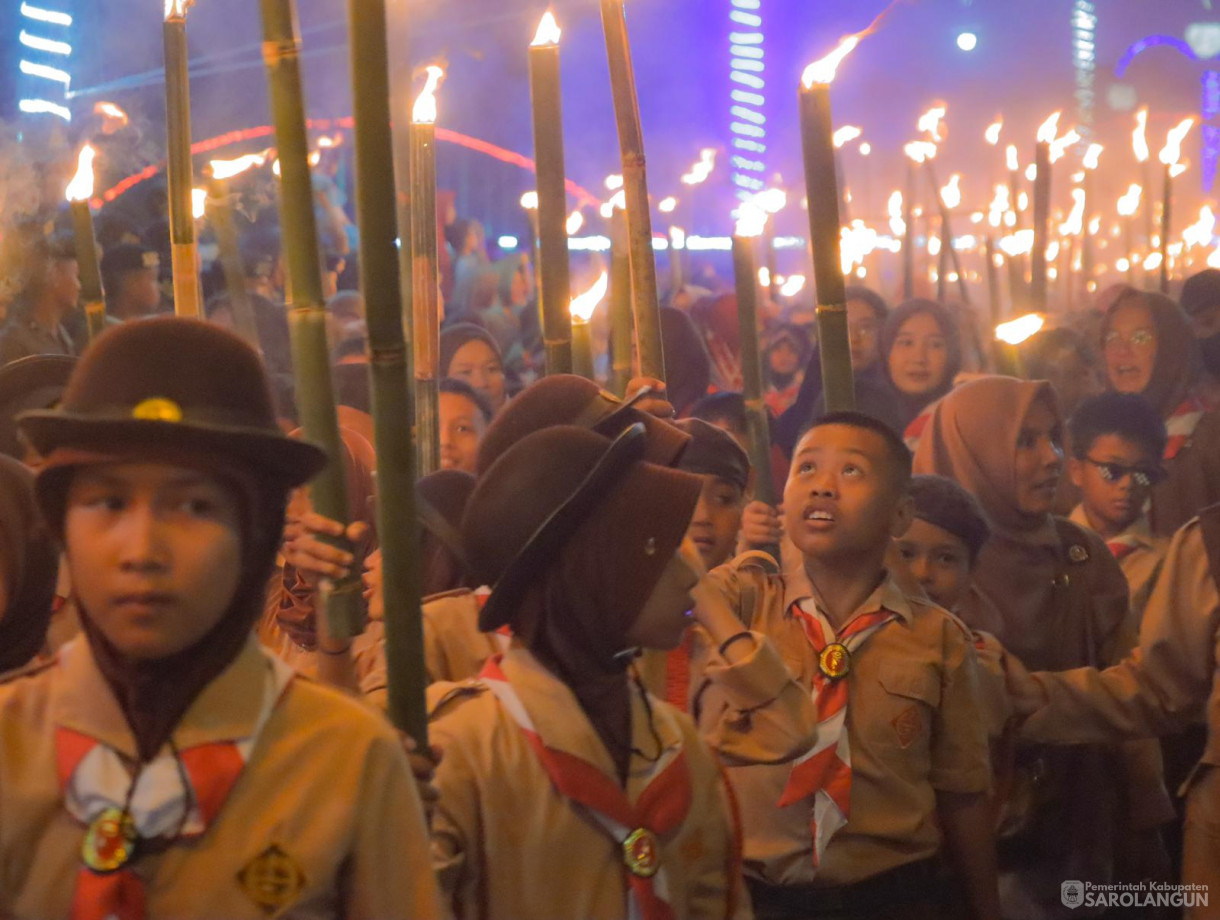 16 Agustus 2024 - Upacara Pawai Obor, Bertempat di Rumah Dinas Bupati Sarolangun