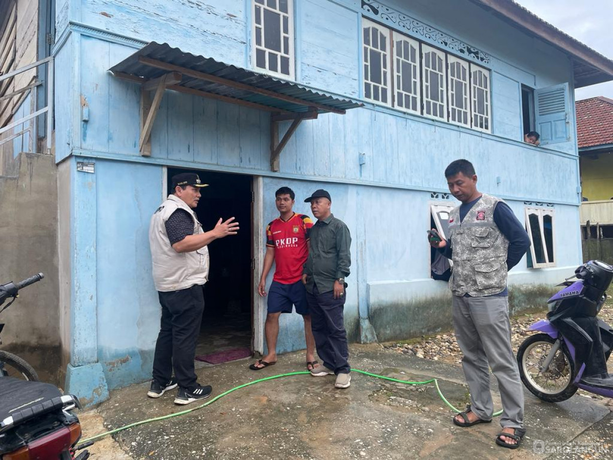 30 Desember 2023 - Meninjau Lokasi Terdampak Banjir Di Desa Baru, Desa Bernai Kecamatan Sarolangun, Dan Desa Teluk Kecimbung Kecamatan Bathin VIII