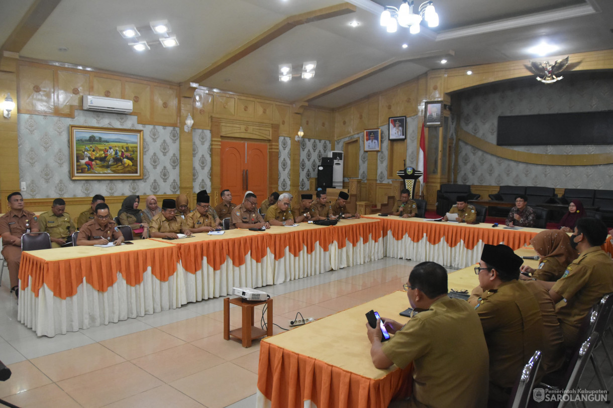 01 April 2024 - Briefing atau Pertemuan Awal Pemeriksaan Terinci Atas LKPD Kabupaten Sarolangun TA 2023 Di Ruang Aula Utama Kantor Bupati Sarolangun