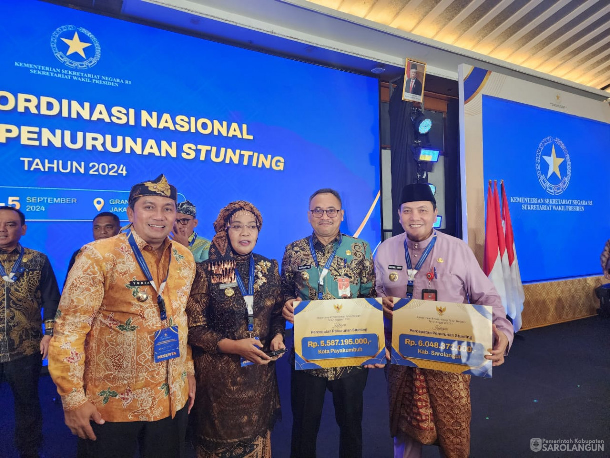 4 September 2024 - Pembukaan Rakornas Percepatan Penurunan Stunting 
2024 Dan pemberian Insentif Fiskal oleh Bapak Wakil Presiden, Bertempat 
di Hotel Grand Sahid Jaya Jakarta Selatan