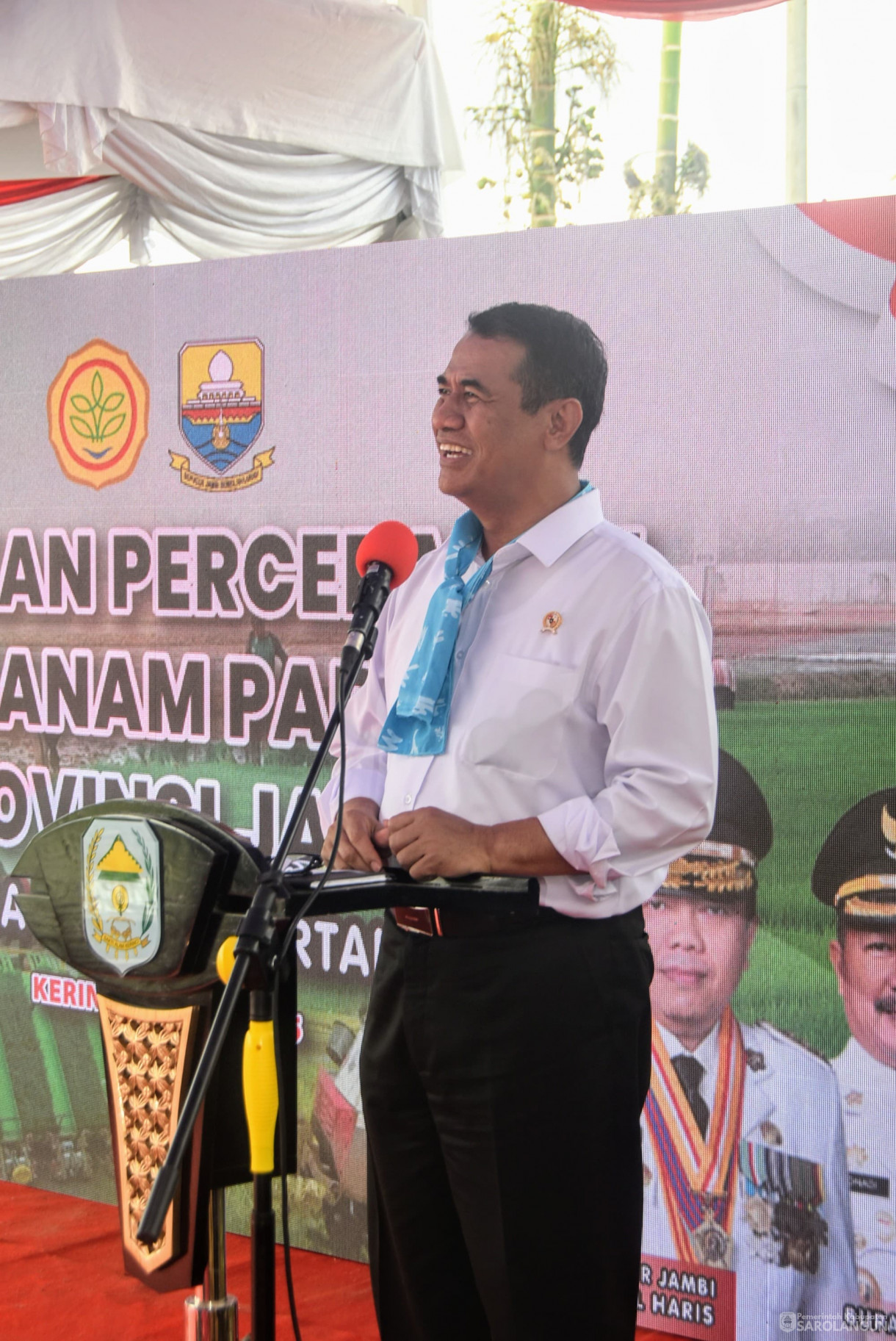 23 Juli 2025 - Kunjungan Kerja Menteri Pertanian RI Dalam Rangka Mendukung Pelaksanaan Program Swasembada pangan di Desa Tanjung Mudo Kecamatan Sitinjau Laut Kabupaten Kerinci
