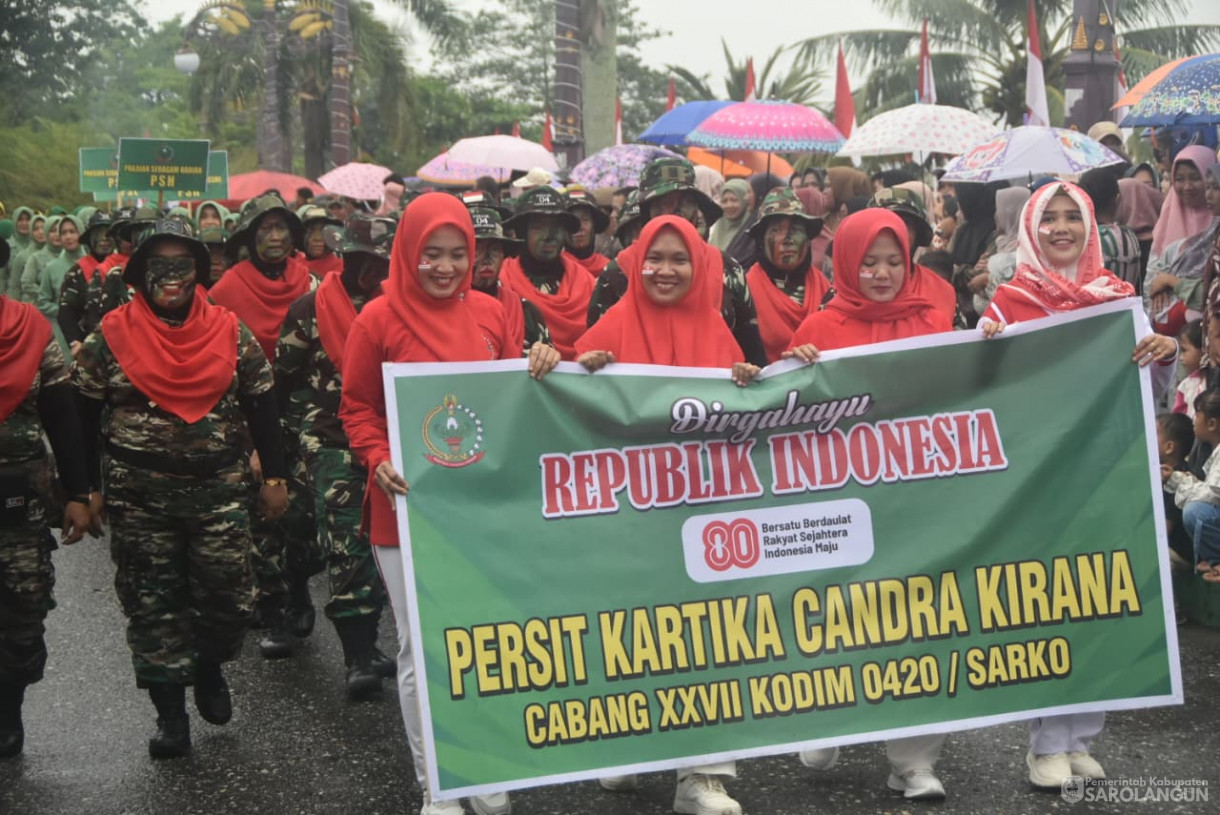18 Agustus 2025 Pawai Pembangunan di Depan Rumah Dinas Bupati Sarolangun