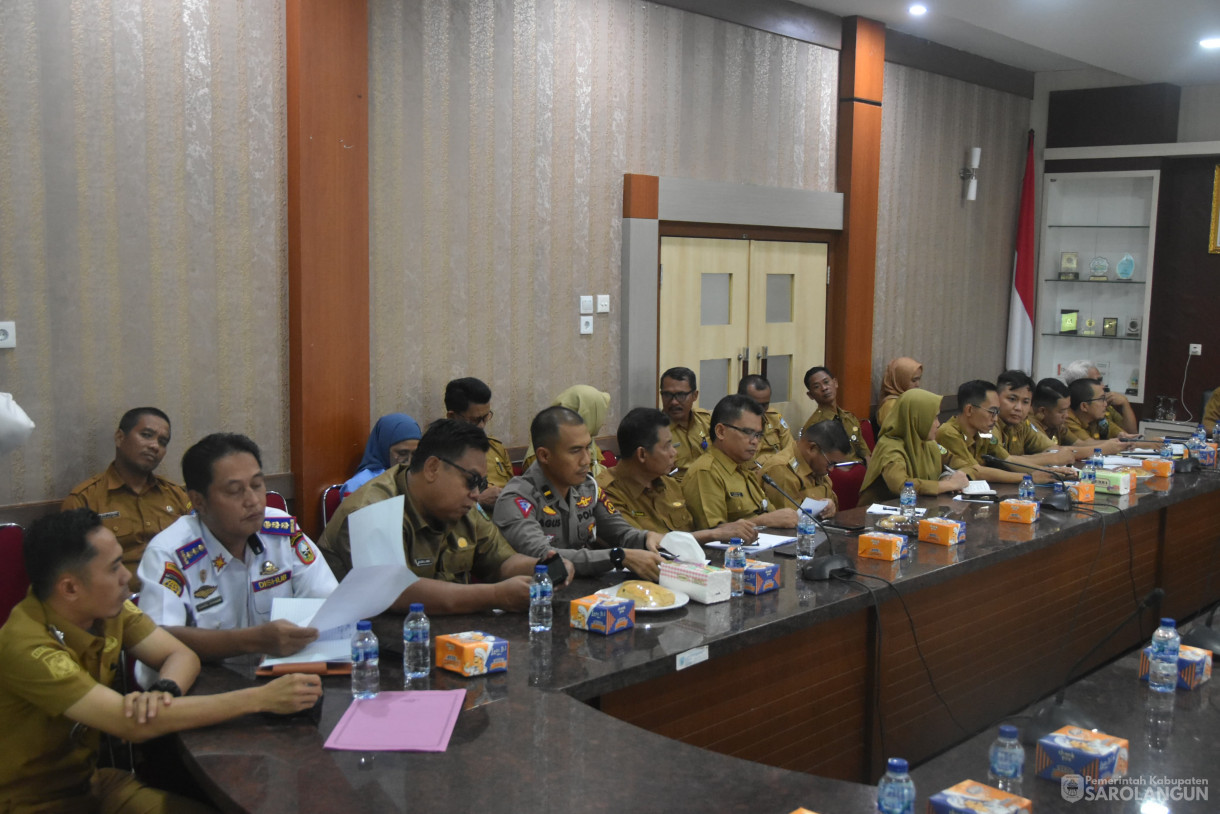 9 Juli 2024 -&nbsp;Rapat Persiapan Penyelenggaraan Kabupaten Kota Sehat, Bertempat di Ruang Pola Utama Kantor Bupati Sarolangun