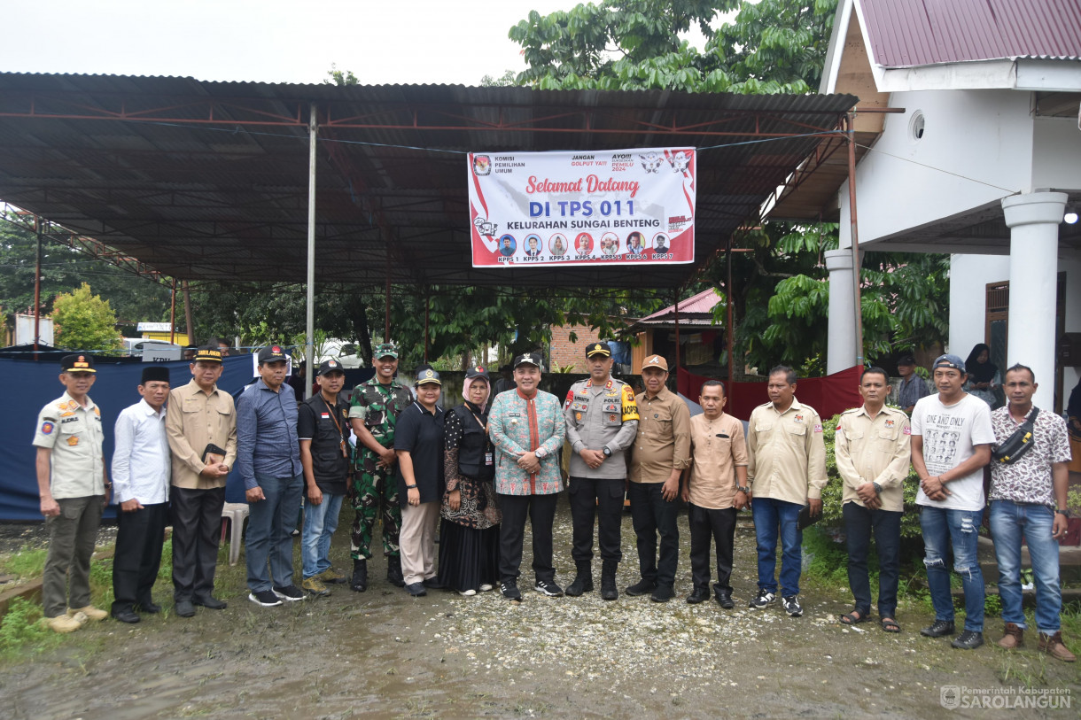 14 Februari 2024 - Monitoring Pelaksanaan Pemilu 2024 Beberapa TPS Di Kecamatan Sarolangun, Kecamatan Singkut, Dan Kecamatan Pelawan