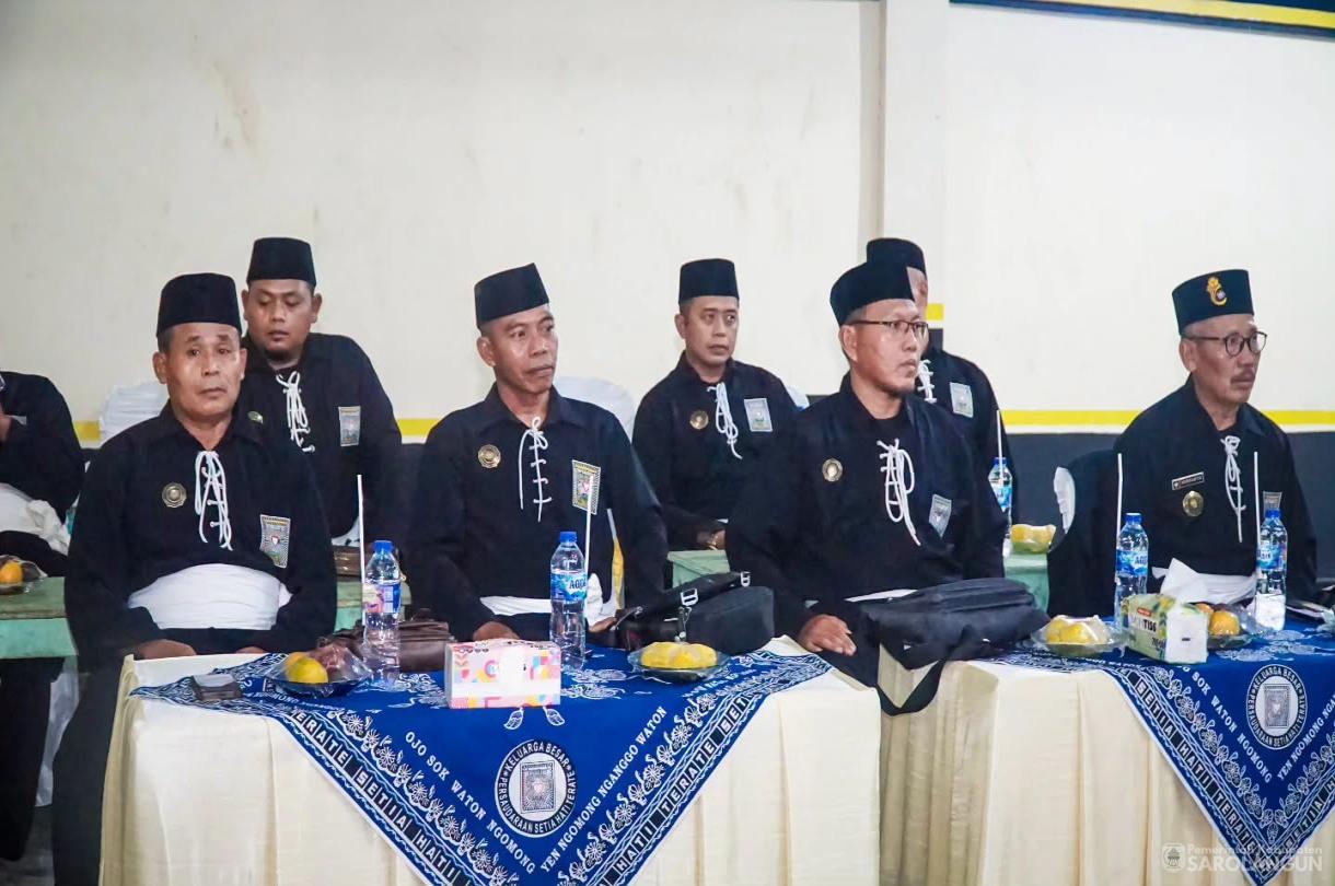 29 Juni 2026 Bupati Sarolangun Menghadiri Acara Pengesahan Warga Baru Tingkat 1 Persaudaraan Setia Hati Terate Cabang Kabupaten Sarolangun Pusat Madiun di Padepokan Satria Krida PSHT Cabang Sarolangun