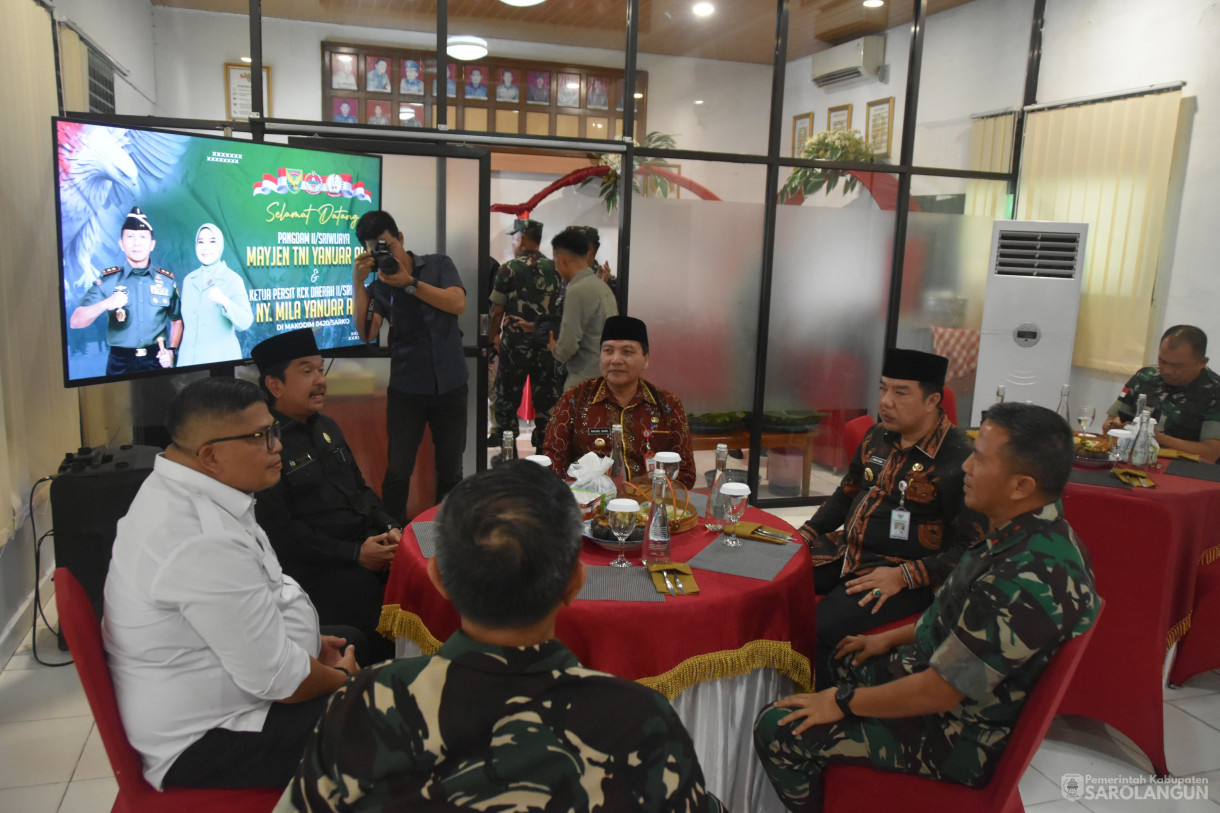 19 Januari 2023 - Menyambut Kedatangan Pangdam II Sriwijaya Di Makodim 0420 Sarko