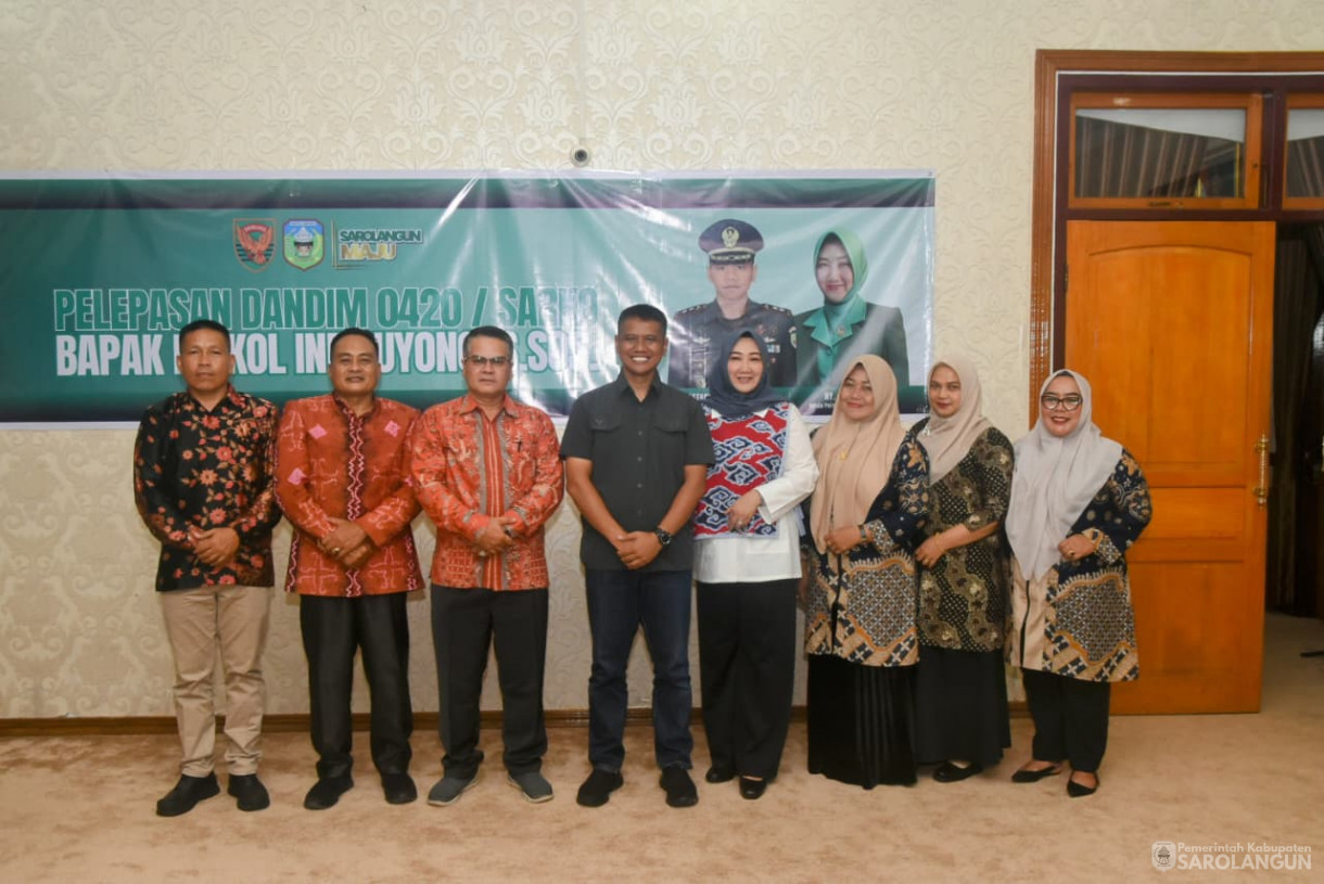 28 Agustus 2025 pelepasan Dandim 0420 Sarko Letkol Inf Suyono S.Sos di Rumah Dinas Bupati Sarolangun
