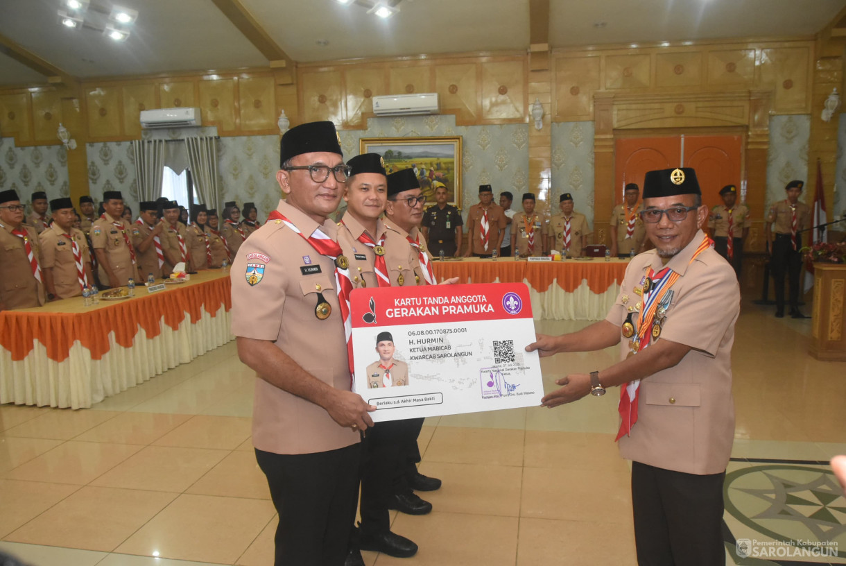 9 Juli 2025 -&nbsp;Pelantikan Ketua Majelis Pembimbing Cabang dan Wakil Ketua Majelis Cabang Gerakan Pramuka Sarolangun