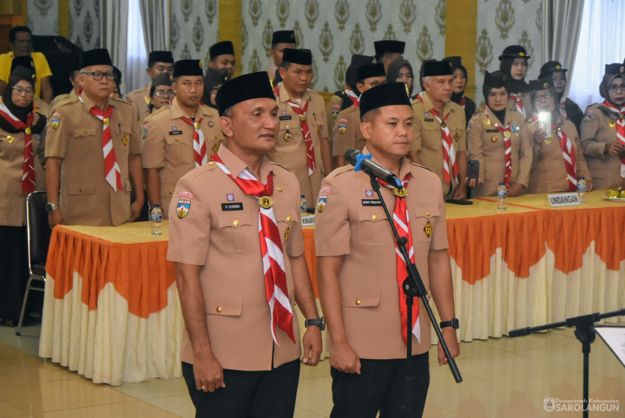 9 Juli 2025 -&nbsp;Pelantikan Ketua Majelis Pembimbing Cabang dan Wakil Ketua Majelis Cabang Gerakan Pramuka Sarolangun