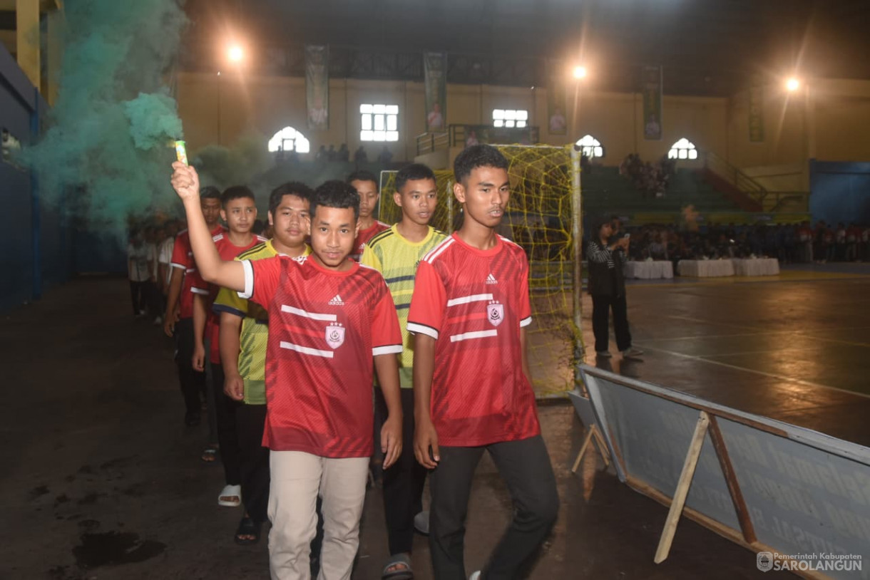 16 Oktober 2025&nbsp; Pembukaan Tournament Futsal Piala Bupati Cup Tahun 2025 di Tennis Indoor GOR Sarolangun