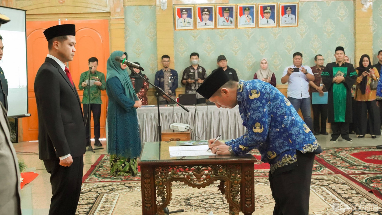 9 April 2026 Pelantikan dan Pengambilan Sumpah Janji Jabatan Pejabat Administrator dan Pengawas di Lingkungan Pemkab Sarolangun