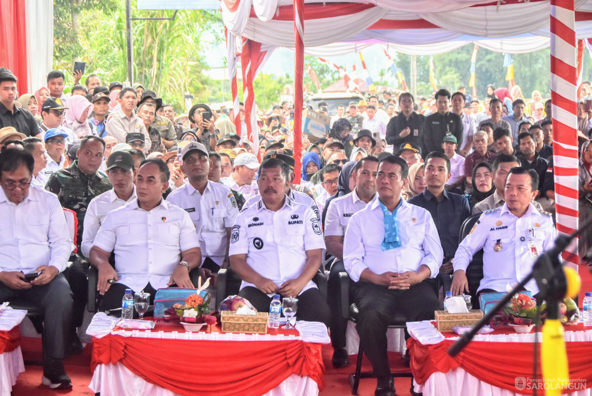 23 Juli 2025 - Kunjungan Kerja Menteri Pertanian RI Dalam Rangka Mendukung Pelaksanaan Program Swasembada pangan di Desa Tanjung Mudo Kecamatan Sitinjau Laut Kabupaten Kerinci