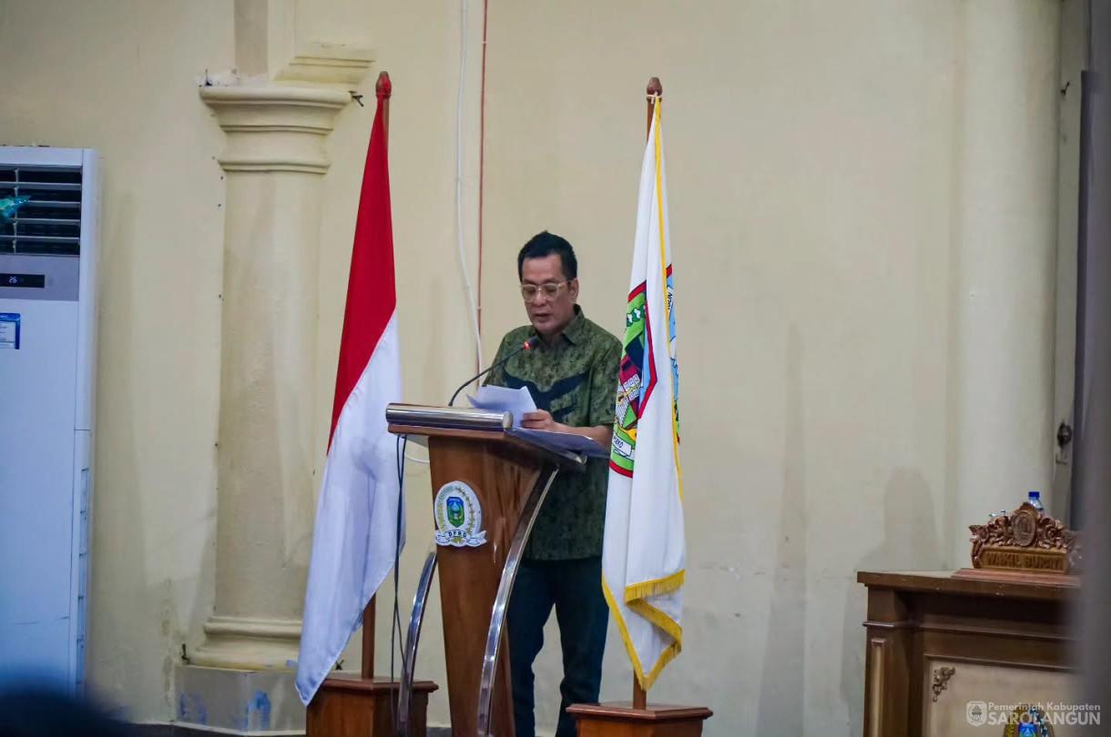 3 Agustus 2026 Rapat Paripurna Tingkat I Tahap II di Gedung DPRD Kabupaten Sarolangun dan Rapat Paripurna Laporan Pansus II dan Pansus III DPRD Kabupaten Sarolangun Terhadap PAD dan Aset Kabupaten Sarolangun