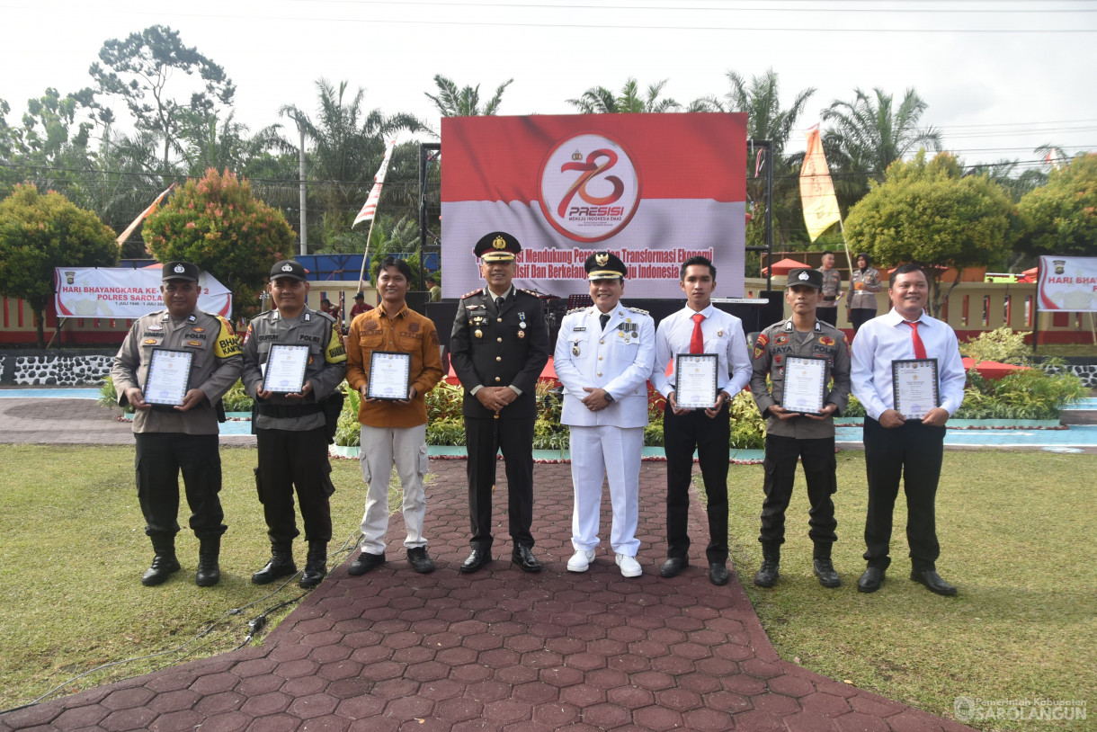1 Juli 2024 -&nbsp;Ops Upacara Bhayangkara ke 78 Tahun 2024, Bertempat di Lapangan Polres Sarolangun