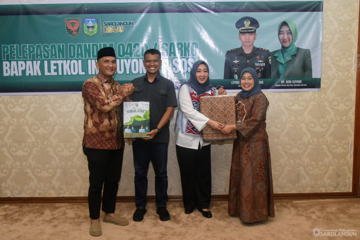 28 Agustus 2025 pelepasan Dandim 0420 Sarko Letkol Inf Suyono S.Sos di Rumah Dinas Bupati Sarolangun