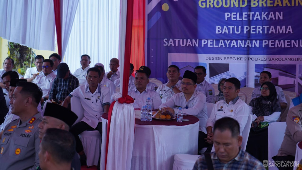 6 Agustus 2025 - Kegiatan Ground Breaking dan Launching Satuan Pelayanan Pemenuhan Gizi Polres Sarolangun SPPG Polres Sarolangun di Bertempat Kantor Camat Singkut
