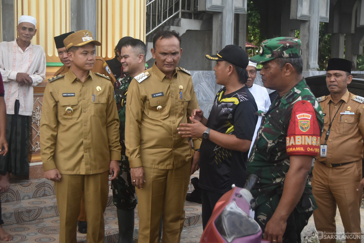 3 Maret 2025 -&nbsp;Meninjau Lokasi Banjir di Desa Ladang Panjang dan Desa Lidung