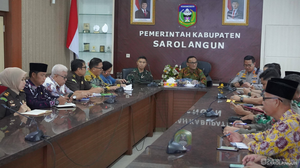 12 Maret 2026&nbsp;Rapat Forkopimda membahas Isu isu aktual Daerah Kab Sarolangun