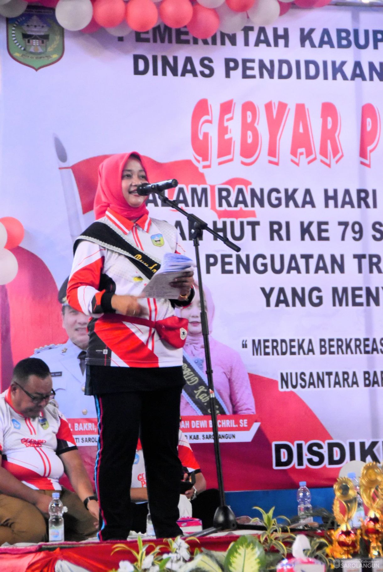 20 Agustus 2024 -&nbsp;Gebyar Bunda PAUD 2024 Dalam Rangka Memperingati Hari Anak Nasional Ke 40 Dan HUT RI Ke 79 Bertempat di Lapangan Tenis Indoor GOR Sarolangun