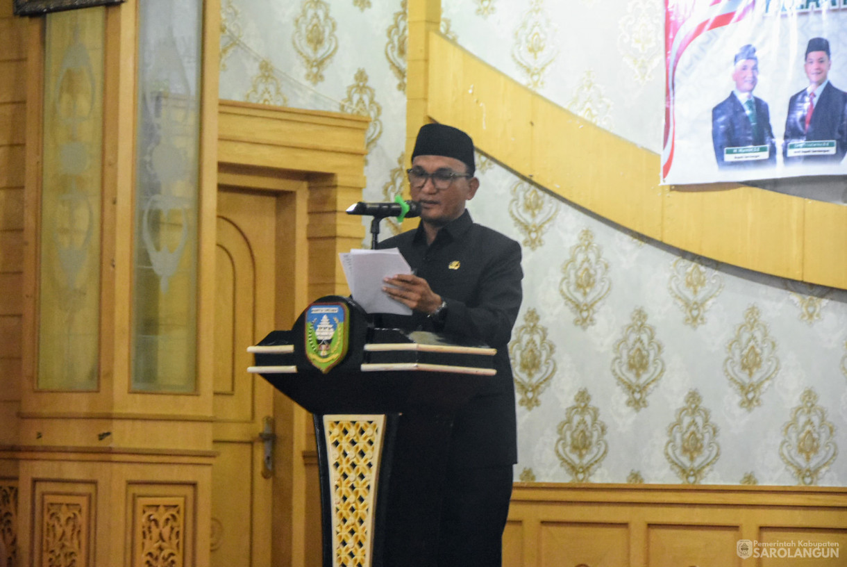 22 Mei 2025 -&nbsp;Pelantikan Dan Pengambilan Sumpah dan Janji Jabatan Pejabat Pimpinan Tinggi Pratama di Lingkungan Pemerintah Kabupaten Sarolangun