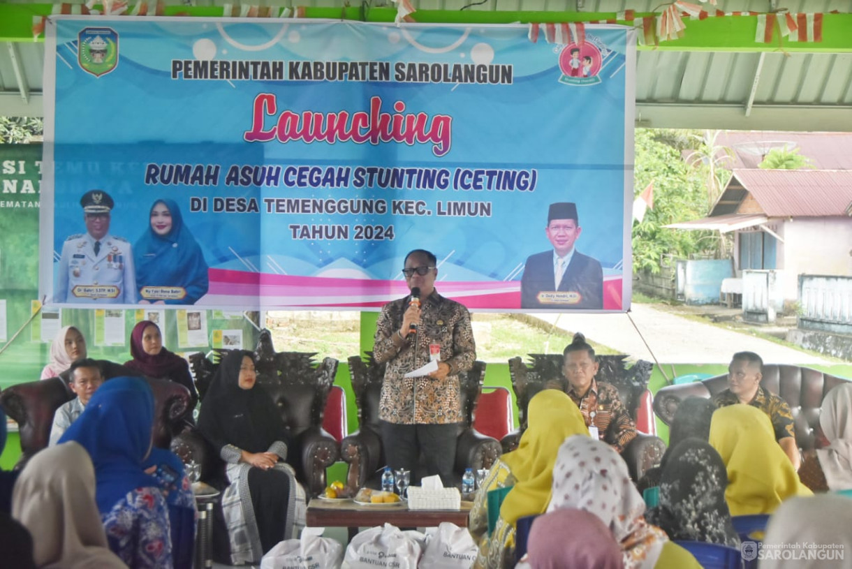 12 Desember 2024 - Launching Rumah Asuh Cegah Stunting, Bertempat di Desa Temenggung Kecamatan Limun
