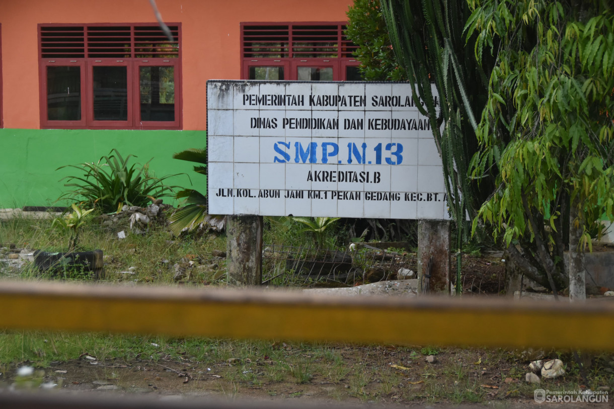 17 April 2024 - Meninjau SMPN 13 Desa Pekan Gedang Kecamatan Batang Asai