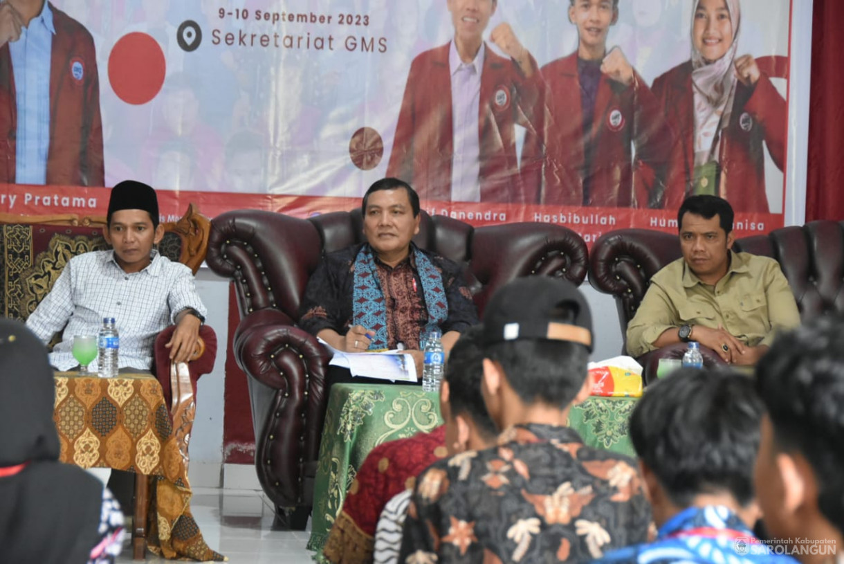 10 September 2023 - Penjabat Bupati Sarolangun Menghadiri Acara Penerimaan Anggota Muda Angkatan Ke 13 Gerakan Mahasiswa Sarolangun Tahun 2023 di Sekretariat Gerakan Mahasiswa Sarolangun