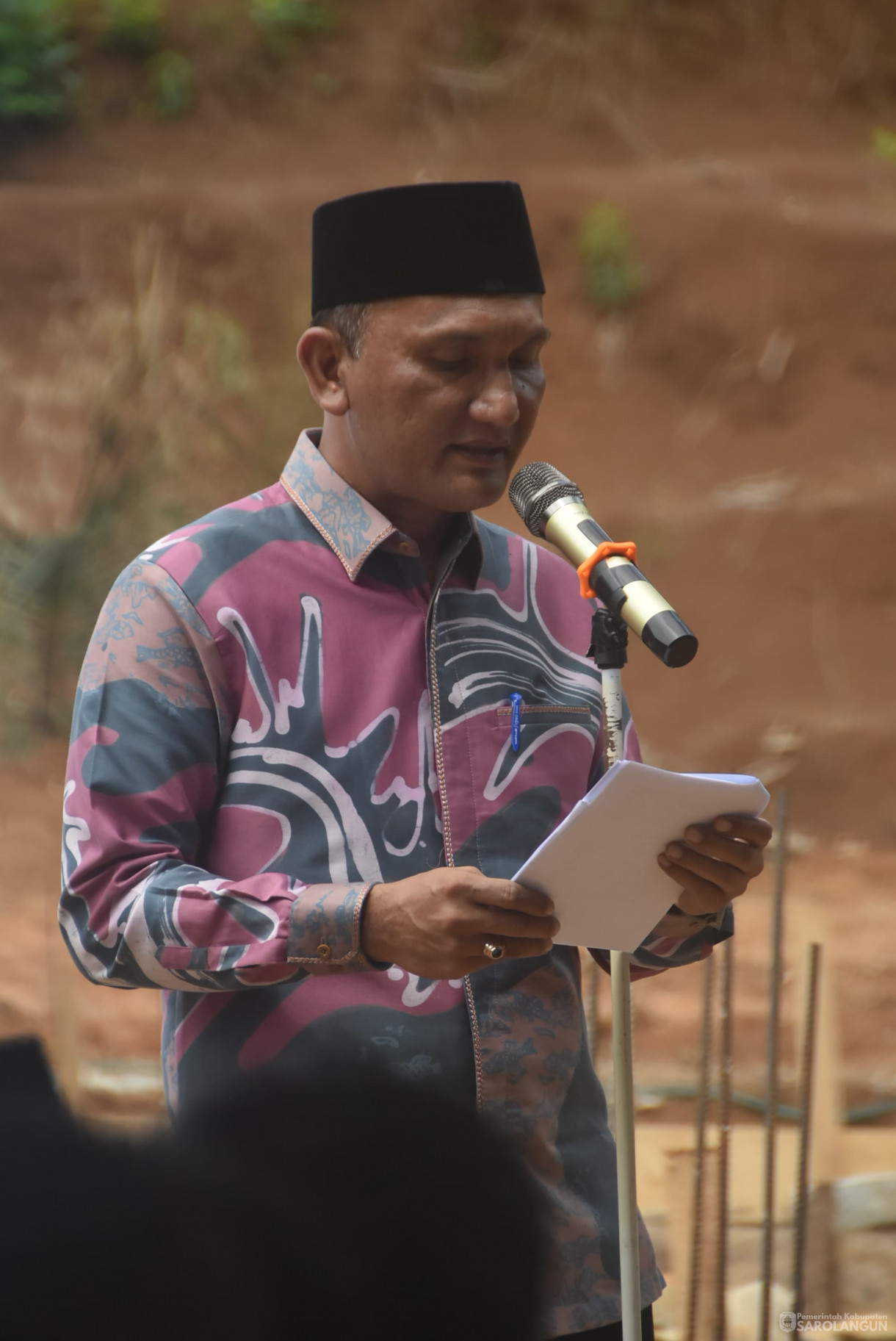 6 Maret 2025 -&nbsp;Peletakan Batu Pertama Pembangunan Rumah Sehat Baznas di Desa Tanjung Kecamatan Bathin VIII