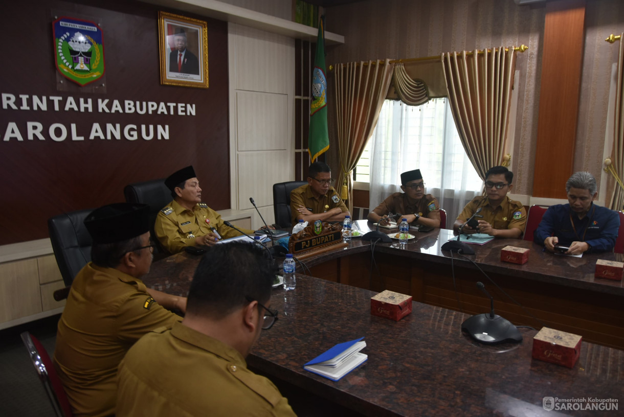 19 Agustus 2024 - Rapat TPID Via Zoom Meeting, Bertempat di Ruang Pola Utama Kantor Bupati Sarolangun