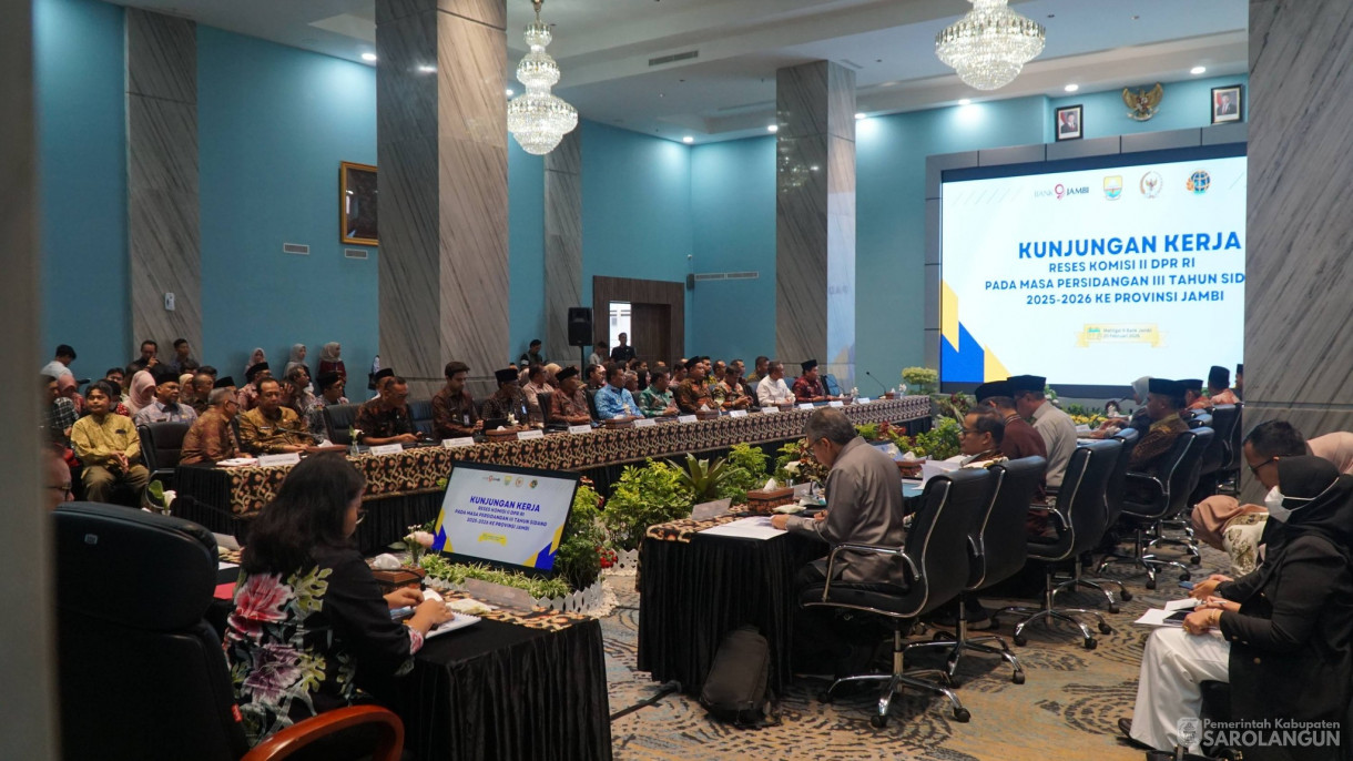 20 Februari 2026 Kegiatan Kunjungan Kerja Reses Komisi II DPR RI di Gedung Mahligai 9 Bank Jambi